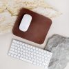 Mousepad cuero café