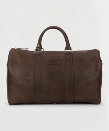 Weekender cuero café oscuro
