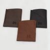 Mini Billetera cuero café, café oscuro, negro