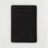 Tarjetero de cuero negro