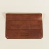 Estuche para laptop en cuero café
