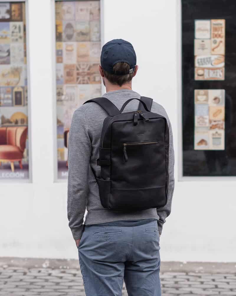 Mochila de cuero Apu - Haku Handmade